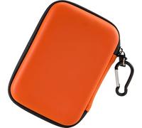 ProCase Estuche de Viaje Antigolpes para Disco Externo 2.5" Toshiba Canvio Basics/WD Elements/My Passport/Seagate Expansion/Backup Plus,Caja Universal para Disco Duro 2,5 Pulgadas 1TB 2T 4 TB-Naranja
