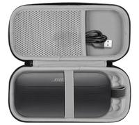 ProCase Estuche de Viaje para Altavoz Bose SoundLink Flex, Bolsa Rígida con Bolsillo de Malla para Altavoz Bluetooth Portátil y Sus Accessorios -Negro