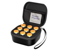 ProCase Estuche para Viales de Insulina de 10 ml, Organizador para Nevera con Funda Protectora para Insulina U-100 o Péptidos, Accesorios Diabéticos - Negro, 9 Ranuras
