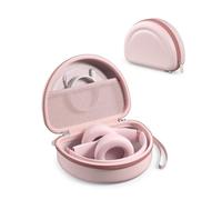 ProCase Funda Almacenamiento para Auriculares -Rosa Nube | Estuche para Auriculares, Compatible con Beats Solo 4/3 y Studio Pro/Studio 3 con Bolsillo de Malla y Correa de Mano