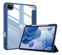 ProCase Funda Compatible con iPad Pro 12.9 Pulgadas (6.ª/5.ª/4.ª/3.ª Generación, 2022/2021/2020/2018), Carcasa Protectora Dura con Cubierta Plegable y Soporte para Lápiz -Azul Marino