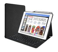 ProCase Funda con Teclado para iPad Pro 12,9" 2017 2015 2da 1ra Gen, Estuche Folio con Portalápiz para iPad Pro 12.9 Pulgadas Primera y Segunda Generación -Negro