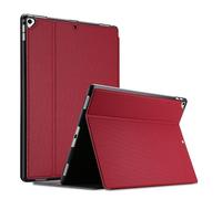 ProCase Funda Delgada para iPad Pro 12.9" 2017/2015, Carcasa Protectora Antideslizante Tipo Folio para Apple iPad Pro 12.9" 1ª Gen 2015 / 2ª Gen 2017 A1584 A1652 A1670 A1671 A1821 -Rojo