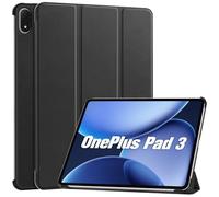 ProCase Funda Delgada para OnePlus Pad 3 de 13,2 Pulgadas 2025，Carcasa Ultrafina con Portalápices y Protección Completa para Lente Funda Plegable de Cuero PU para Tableta -Negro