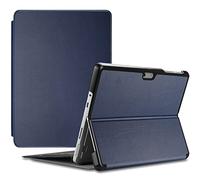 ProCase Funda Folio para Surface Go, Estuche Tipo Libro Delgado Duro con Soporte y Portalápiz Incorporado para Surface Go 2/Surface Go 2018, Compatible con Surface Go Signature Type Cover -Azul Marino