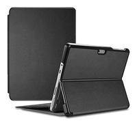 ProCase Funda Folio para Surface Go, Estuche Tipo Libro Delgado Duro con Soporte y Portalápiz Incorporado para Surface Go 2/Surface Go 2018, Compatible con Surface Go Signature Type Cover -Negro
