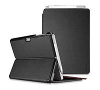 ProCase Funda Folio para Surface Pro 7/Pro 7 Plus/Pro 6/Pro 2017/Pro 4/ Pro LTE, Carcasa Tipo Libro Delgada Dura con Soporte y Portalápiz Incorporado, Compatible con Microsoft Funda con Teclado -Negro