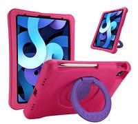 ProCase Funda Infantil para iPad Air 11 2024/iPad Air 4ª 10.9" 2020 / iPad Pro 11" 2ª 2020 / iPad Pro 11" 1ª 2018, Carga y Fijación de Pencil 2ª Gen Antigolpes y Agarre de para Uso Rudo Niños -Magenta