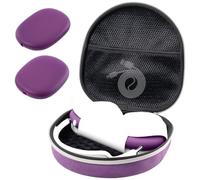 ProCase Funda Inteligente para AirPods MAX Auriculares, Portable Estuche Rígido con Bolsillo de Malla, Resistente Antichoques Alternativa para AirPods MAX y Otros Accesorios -Morado