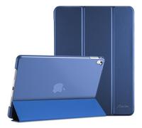 ProCase Funda inteligente para iPad Pro de 9.7 pulgadas 2016, ultra delgada y ligera, con cubierta trasera translúcida esmerilada para iPad Pro de 9.7 pulgadas (A1673 A1674 A1675), color azul oscuro