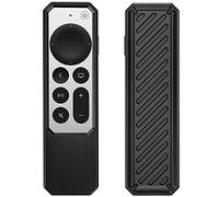 ProCase Funda para Apple TV Siri Remote 2021 2.a Generación, Carcasa Protectora Antigolpes de Silicona Suave Antideslizante para 2021 Apple TV 4K Siri Remote Controller -Negro