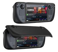 ProCase Funda para Cubierta de Vapor, Funda con Tapa Compatible con 7 Pulgadas Valve Steam Deck Case Funda Protectora magnética extraíble Cubierta Frontal Steam Deck Skin 2021 Accesorios -Negro