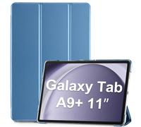 ProCase Funda para Galaxy Tab A9+ / A9 Plus 11 Pulgadas 2023, X210 X215 X216 X218 Carcasa Respaldo Translúcido Delgada Cubierta Protector Trifold Smart Cover -Azul