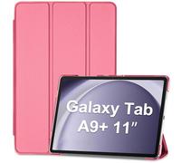 ProCase Funda para Galaxy Tab A9+ / A9 Plus 11 Pulgadas 2023, X210 X215 X216 X218 Carcasa Respaldo Translúcido Delgada Cubierta Protector Trifold Smart Cover -Rosa