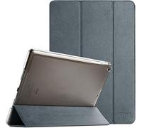 ProCase Funda para iPad 10,2 Pulgadas 9.ª/8.ª/ 7.ª Generación 2021/2020/2019 Modelo, Carcasa Dura Cubierta Protectora Tapa Inteligente Plegable para Nuevo iPad 9a/8a/7a Gen 10.2" -Gris Cepillado