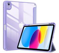 ProCase Funda para iPad 11ª Generación 2025 11" (A16) / iPad 10ª Generación 2022 10.9", Capa Protectora Inteligente con Soporte para Lápiz, Carcasa Delgada y Translúcida con Cubierta Trifold -Lila
