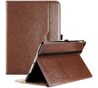 ProCase Funda para iPad 9.ª 8.ª 7.ª Gen 10.2" 2021 2020 2019, Carcasa PU Smart Folio Correa de Mano Portalápiz -Marrón