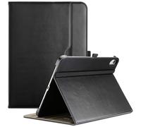 ProCase Funda para iPad A16 11" 2025 / iPad 10ª Gen 10.9" 2022, Funda de Cuero PU, Soporte empresarial, Folio Inteligente con Correa de Mano, Bolsillo Frontal y Soporte para lápiz - Negro