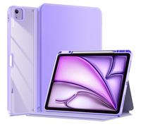 ProCase Funda para iPad Air 13" M3 2025 /M2 2024 y iPad Pro 6ta 5ta 4ta 3ra Gen 2022 2021 2020 2018, Carcasa Folio Smart Cover PU para iPad Air 13 y Pro 12.9 Pulgadas (Morado)