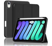 ProCase Funda para iPad Mini 7 A17 Pro 2024 / iPad Mini 6 2021, 8,3 Pulgadas, iPad Mini 7th/6th Gen, Funda Inteligente para iPad Mini 7/6 de 8,3 Pulgadas, Negro