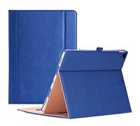 ProCase Funda para iPad Pro 12.9 2017/2015, Carcasa Folio Cuero con Soporte Múltiple Ángulo para iPad Pro 12,9” 1.ª 2.ª Generación, Activación/Suspensión Automática, Portalápiz Elástico -Azul Marino