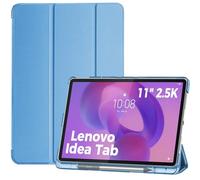 ProCase Funda para Lenovo Idea Tab 11" 2025 TB-336ZU/TB-336FU, Funda Folio con Soporte para Lápiz, Carcasa Protectora Delgada con Soporte Trifold y Cubierta Trasera Translúcida - Azul