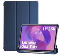 ProCase Funda para Lenovo Idea Tab 11" 2025 TB-336ZU/TB-336FU, Funda Folio con Soporte para Lápiz, Carcasa Protectora Delgada con Soporte Trifold y Cubierta Trasera Translúcida - Marino