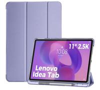 ProCase Funda para Lenovo Idea Tab 11" 2025 TB-336ZU/TB-336FU, Funda Folio con Soporte para Lápiz, Carcasa Protectora Delgada con Soporte Trifold y Cubierta Trasera Translúcida - Púrpura Claro