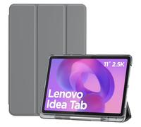 ProCase Funda para Lenovo Idea Tab 11" 2025 TB-336ZU/TB-336FU, Funda Folio con Soporte para Lápiz, Carcasa Protectora Delgada con Soporte Trifold y Cubierta Trasera Translúcida - Gris