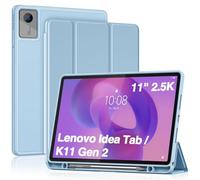 ProCase Funda para Lenovo Idea Tab 11" 2025 TB-336ZU/TB-336FU, Funda Folio con Soporte para Lápiz, Funda Protectora de TPU Suave -Sky