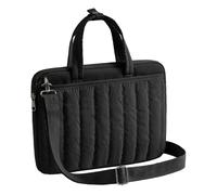 ProCase Funda Portátil para 14" MacBook Pro M5-M1/Max con Bandolera, Negro | Compatible con Portátiles de 14" Lenovo/HP/Acer/Asus, con Asas, Correa Desmontable y Banda para Maleta, para Estudiantes