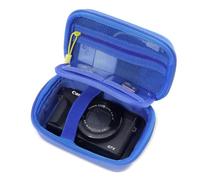 ProCase Funda Rígida para Canon G7X Mark III/II, G5X II, SX740, Sony ZV-1F/Cybershot, Ricoh GR III, Kodak Pixpro WPZ2/FZ55/FZ45 y LUMIX DC-TZ99E-K, Estuche de Viaje con Malla y Cremallera -Azul