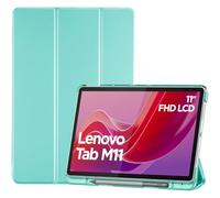 ProCase Funda Rígida para Lenovo Tab M11 2024/K11 LTE/K11e (TB-330FU/TB-331FC/TB-330XU), Más Resistente y Fácil de Limpiar Que Silicona, Carcasa Folio con Soporte y Tapa Magnética- Mintgreen