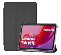 ProCase Funda Rígida para Lenovo Tab M11 11" 2024, Más Resistente y Fácil de Limpiar Que Silicona, para Lenovo Tab M11 11" 2024, Carcasa Folio con Soporte y Tapa Magnética - Negro