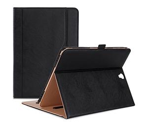 ProCase Funda Samsung Galaxy Tab S3 9.7, Carcasa Folio de Cuero PU con Tapa Magnética para SM-T820 T825 T827 -Negro