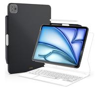 ProCase Funda Trasera para iPad Air 11" (M3) 2025/11" (M2) 2024/10.9" 5.ª 2022/4.ª 2020, Carcasa Posterior con Ranura para Lápiz Compatible con Magic Keyboard [Solo Funda] - Negro