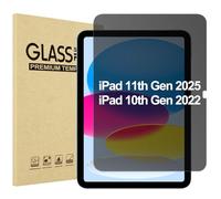 ProCase Mica Privacidad para iPad 11ª (A16) 2025 11"/ 10ª 10,9" 2022, Screen Protector Pantalla Anti Espía Espionaje Película Glass Vidrio Cristal Templado iPad 11ª/10ª Generación 11/10.9 Pulgadas