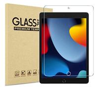 ProCase Protector para iPad 9a 8a 7a Gen 2021 2020 2019 10.2", 1 pieza de Vidrio Cristal Templado Pantalla Película Mica Protectora para iPad 10.2 Pulgadas 9.ª 8.ª 7.ª Generación