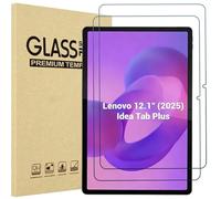 ProCase Protector de Pantalla para Lenovo Idea Tab Plus 12.1 Pulgadas 2025, 2 Pcs Mica Cristal Vidrio Templado Película Protectora Ultrafina Film Dureza Resistente HD 9H para Tableta 12,1 Pulgadas