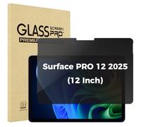 ProCase Protector de Privacidad compatible con Surface Pro 12" 2025, Privacy Glass Mica Cristal Templado Anti-espía