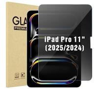 ProCase Protector de Privacidad para iPad Pro 11" 2025/2024(M5/M4), Protector de Pantalla Templado Cristal Anti Espía para iPad Pro 11 Pulgadas 5.ª Generación