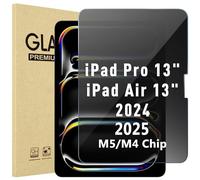 ProCase Protector de Privacidad para iPad Pro 13" 2024/2025 (M5/M4), Protector de Pantalla Templado Cristal Anti Espía para iPad Pro 13 Pulgadas 2024/2025 7.ª Generación