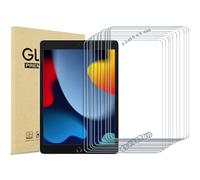 ProCase Protector Pantalla para iPad 10,2 Pulgadas 9.ª 8.ª 7.ª Generación Modelo 2021 2020 2019, 10 Piezas Cristal Vidrio Templado Película Mica Protectora para iPad 9a 8a 7a Gen 10.2"