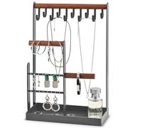 ProCase Soporte de Joyas, Organizador y Expositor para Collares Pulseras Mascarillas Pendientes Joyero Colgante -Gris