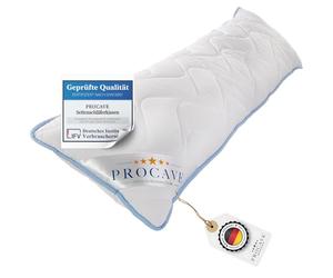 PROCAVE Almohada Lateral, Funda TopCool, Cojín Transpirable de Lactancia o para Embarazo. 40x145 cm, Made in Germany