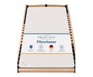 PROCAVE, Protector somier Fieltro, Cubre somier Protector, Protector colchón, Transpirable de Fieltro punzonado, Made in Germany, 200x190 cm