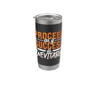 Proceda como si el éxito Samurai Sports Fight Fighter Aikido Vaso térmico de acero inoxidable de doble pared