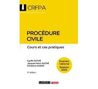 Procédure civile CRFPA: Cours et cas pratiques