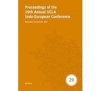 Proceedings of the 29th Annual UCLA Indo-European Conference: November 3rd and 4th, 2017: 29