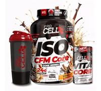 ProCell | PACK ISO CFM CORE + VITACORE 60 caps + Shaker REGALO | Proteína Aislada Pura | Proteína Isolada Premium | Aumentar Masa Muscular | Multivitaminico | (1,8 kg, Vanilla Cinnamon)